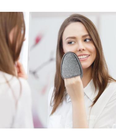Reusable Bamboo Microfiber Makeup Remover Pads - Super Soft Facial Cleaning Pads with Laundry Bag - Eco-Friendly Light Gray 13x10cm - Buy Online on GoSupps.com