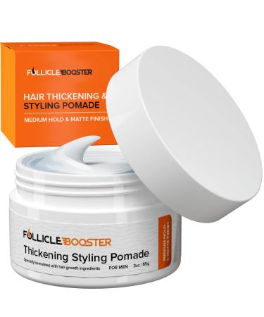 Hair Styling Thickening Pomade - Matte Medium Hold - Hair Growth Ingredients Biotin  Saw Palmetto  Caffeine  Green Tea  Aloe Vera  Niacinamide - Easy To Wash Out - All Day Hold For All Hairstyles - Buy Online on GoSupps.com
