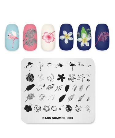 KADS Nail Art Stamping plate Nail Template Nail Art Design Tool Nail DIY Design Image Plate (SU003)