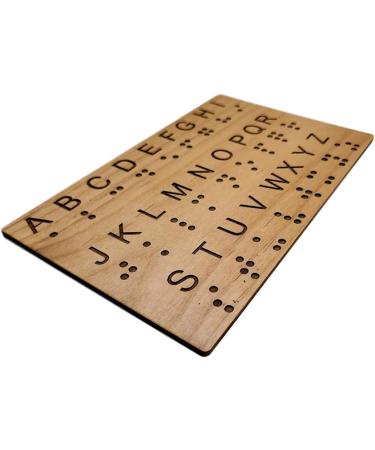 Braille Alphabet Board - Great for Teaching Braille to Sighted Individuals and Escape Rooms Games - Buy Online on GoSupps.com