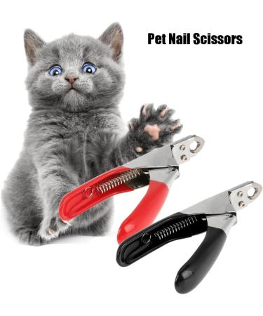 FDIT PET Nail Scissors for Dogs & Cats - Claw Clamps & Cutting Tool for Pet Grooming (Black) - Buy Online on GoSupps.com