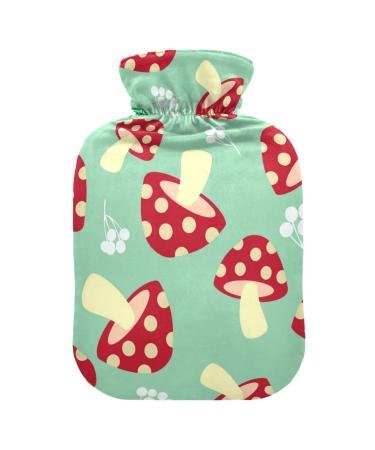 Hot water bottles with cover mushroom hot water bag for pain relief headaches hot water bag 2 liters