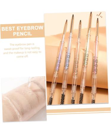 FOMIYES 5pcs with Tools Makeup Brown Double-head Pencil Anti-perspiration Pencils Eyebrow Brush Pens Eye - Buy Online on GoSupps.com