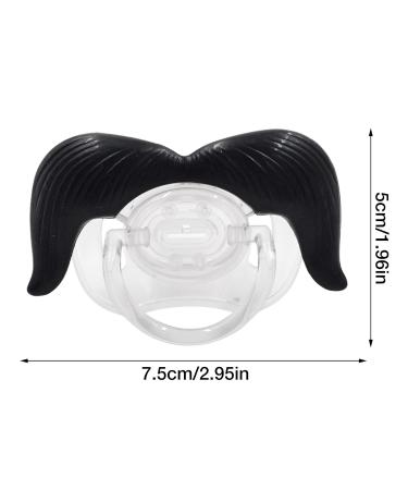 Woys Baby Schnuller - Portable Food-Grade Cute Pacifier with Fun Beard | Perfect Gift for Boys & Girls - Small Bare Binky for Teething - Buy Online on GoSupps.com