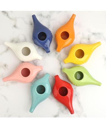 250ml Ceramic Pot Nose Cleaning Pot for Removes Nose Washing White 19x9x6cm - Buy Online on GoSupps.com