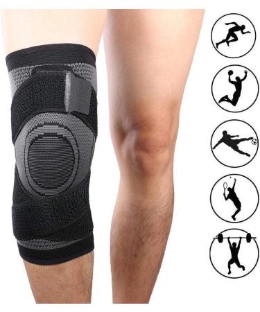 Vitoki Knee Braces - 1 Pack Knee Compression Sleeve for Sports, Workout, Weightlifting - Joint Pain and Arthritis Relief - Gray M - Buy Online on GoSupps.com