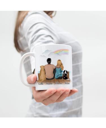Personalized Dog Couple Mug - Perfect Gift for Dog Lovers | Custom Dog Mom & Dad Cup - Buy Online on GoSupps.com