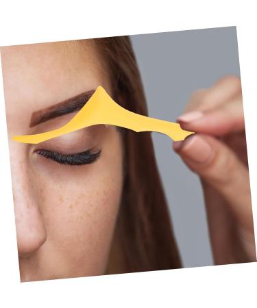 Didiseaon Eyebrow Shaping Template Eyebrow Stencil Eye Brow Stencil Brow Template Auxiliary Heating Blindfold 17.3x5.9cm Yellow - Buy Online on GoSupps.com