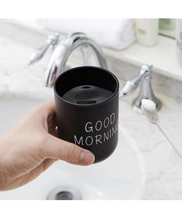 Ezydka Toothbrush Mug Set - 2 Plastic Bathroom Cups for Couples | Durable Oral Care Storage | Perfect for Home Use - Buy Online on GoSupps.com