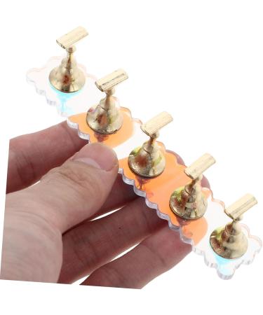 FRCOLOR 2 Sets show rack tool nails nail painting stand press on nail stand nail accessories nail stands for press on press on nail holder nail art stand Acrylic aurora manicure - Buy Online on GoSupps.com