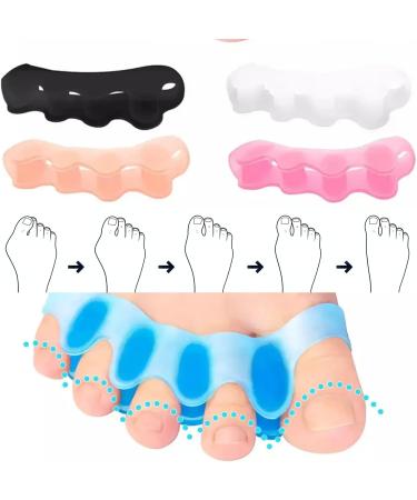 Toe Separators and Correctors for Men and Women - Bunion Pads, Yoga Toes, Hammer Toe Corrector (Blue) - Buy Online on GoSupps.com