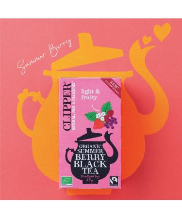Clipper Summer Berry Black Tea 20 Bags - Buy Online on GoSupps.com