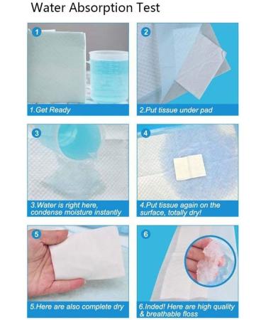 Buy Incontinence Pads for Bed 60x90cm - Waterproof Absorbent 50 Disposable Changing Mats - Buy Online on GoSupps.com