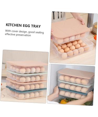 Mikikit Kitchen Egg Tray 3pcs Egg Storage Box Eggs Drawer Storage Bins Egg Storage Tray Egg Tray Storage Rack re-usable - Buy Online on GoSupps.com