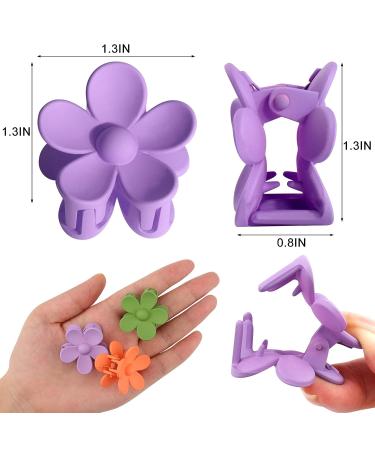 Palksky Small Flower Hair Claw Clips for Women Girls Kids - 10 PCS Tiny Thin/Medium Thick Hair 1.35 Inch Mini Jaw Clips - Nonslip Hair Clamps/Hair Accessories - Buy Online on GoSupps.com