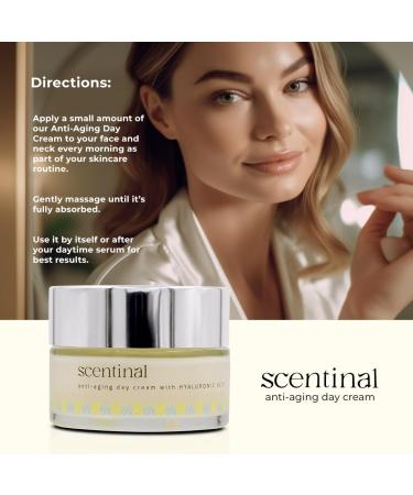Scentinal Anti-Aging Day Cream with Hyaluronic Acid - Hydrating 50ml for Radiant Youthful Skin | International Shipping Available - Buy Online on GoSupps.com