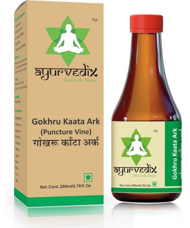 Gokhru Kaata Ark - Distillate of Tribulus Terrestris Gokshura for Men and Women's - (200 Ml Pack of 2) 6.76 Fl Oz (Pack of 2)
