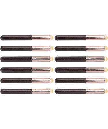Professional Lip Brush Set 12Pcs Fiber Brush with Round Head Portable for Travel Makeup Artist Essential for Lip Makeup - Buy Online on GoSupps.com