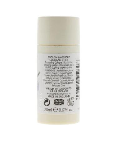 Yardley of London Cologne Stick for Women English Lavender 0.67 Ounce - Buy Online on GoSupps.com