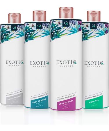 Exotiq 500ml Massage Oil - Relaxation & Sensual Body-to-Body Massage Oil for Ultimate Relaxation - Buy Online on GoSupps.com