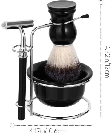 Milists 4PC Inner Shaving Kit - Stainless Steel Razor Brush & Bowl | Premium Beard Shaving Set for Men - International Shipping Available - Buy Online on GoSupps.com