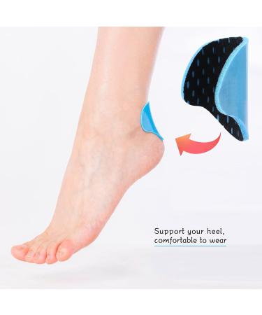 PROUSKY Heel Cushion Inserts - Self-Adhesive Heel Grips for Loose Shoes - Anti-Slip Foot Insoles Sticker - 6 Pieces (Blue/Beige/White) - Buy Online on GoSupps.com