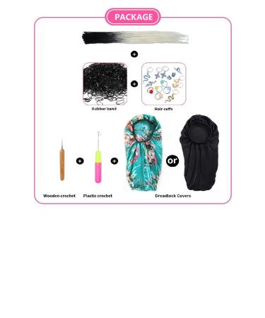 Handmade 24 Inch Thin 0.6cm Synthetic Dreadlock Extensions - 20 Strands Crochet Hair for Hip-Hop Style - Soft Dreads in Two Colors (White) - Buy Online on GoSupps.com