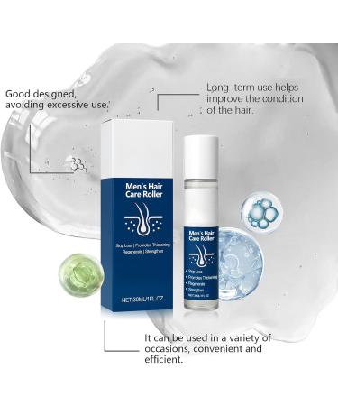  homomdy Hair Care Roll-On Serum for Men Hair Nourishing Serum Strengthening Soothing and Moisturizing Natural Formula for Thicker and Strong Hair Lightweight and Non-Greasy (1pcs) - Buy Online on GoSupps.com