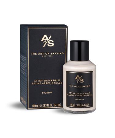 The Art of Shaving After-Shave Balm for Men - Bourbon Scented Face Moisturizer 3.3 oz, Clinically Tested for Sensitive Skin - Buy Online on GoSupps.com