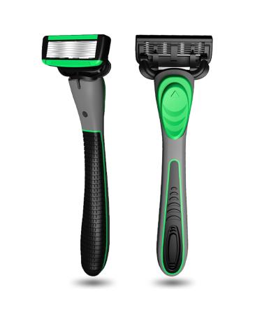 Fehploh Stainless Steel Manual Razor | 1 Handle + 2 Blades | Classic Hair Removal for Men & Women - International Shipping Available - Buy Online on GoSupps.com