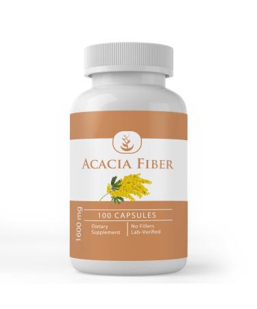 Pure Original Ingredients Acacia Fiber (100 Capsules) Pure No Additives Or Fillers Lab Verified