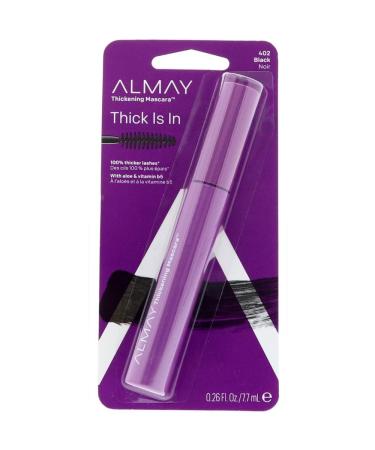 Almay Thickening Mascara  Black  402  0.26 oz (Pack of 3) 0.26 Fl Oz (Pack of 1)