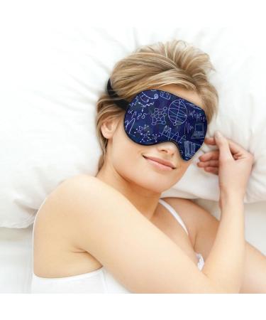 Physics Elements Science Sleep Mask - Adjustable Eye Cover for Sleeping and Travel - Buy Online on GoSupps.com