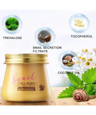 Snail Mucin Face Cream Face Moisturiser Revitalising Hyaluronic Acid Face Cream - Buy Online on GoSupps.com