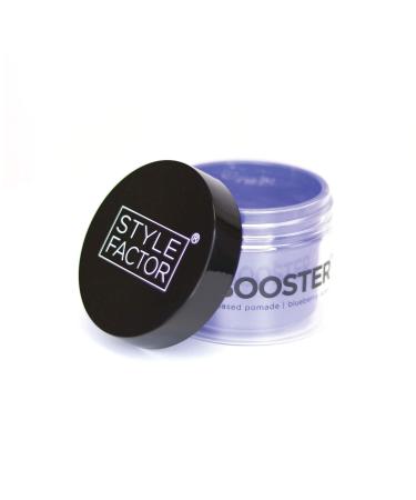 EDGE BOOSTER Style Factor Strong Hold Water-Based Pomade - Super Shine & Moisture 3.38oz (BLUEBERRY) Blueberry 3.38 Ounce (Pack of 1)
