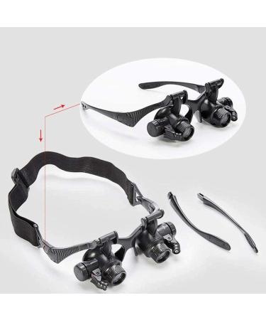 Professional Head-Mounted Light Mobile Phone Clock Repair Identification high Magnification Glasses Full of Stars - Buy Online on GoSupps.com