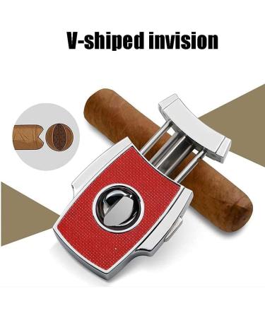 Cigar Cutter Accessories Cigar Portable V-Shaped Cigar Cigar Scissors Stainless Steel Carbon Fiber V-Shaped Blade Gold - Buy Online on GoSupps.com