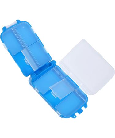Beaupretty 3 Layers 8 Compartments Daily Medicine Case Daily Pill Organizer Portable Travel Pill Case Pocket Pill Container Blue - Buy Online on GoSupps.com