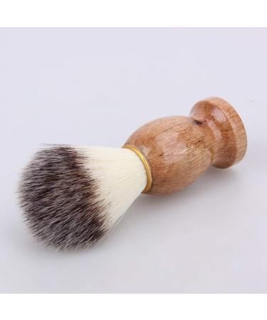 Plumflex 2Pcs Men's Shaving Brush Set - Wooden Handle Beard & Facial Cleaning Tool for Ultimate Shaving Experience - Buy Online on GoSupps.com