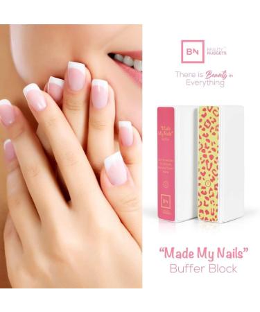 Beauty Nuggets Made My Nails Buffer Ultimate Shine 3 Way Nail Buffing Block with Professional Nail File 120/180 Grit-Perfect All in One Manicure Tool for Smooth Shiny Twinkling Nails 2 Piece Set - Buy Online on GoSupps.com