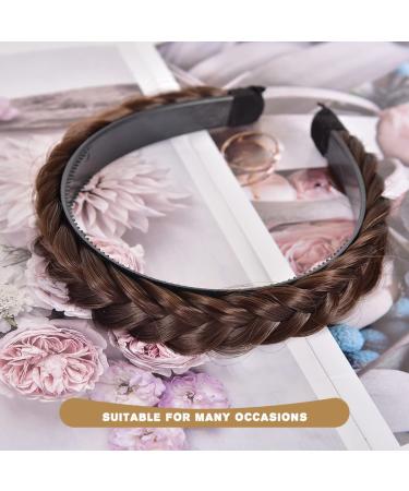 MODSIGHT Braided Headband for Women - Non-Slip Synthetic Hair Twist Braid Band (Brown) - Hairpiece for Girls - Buy Online on GoSupps.com