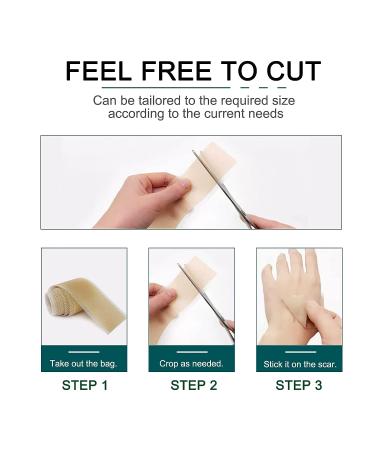 Professional Silicone Scar Sheets 1.6 x 120 Roll-3M | Reusable Scar Tape for C-Section Surgery, Burn, Keloid & Acne Scars - Buy Online on GoSupps.com