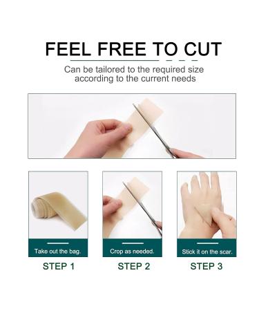 Silicone Gel Tape Roll for Scar Removal, Waterproof - 1.6 x 120 - Medical Grade Soft Silicone - Buy Online on GoSupps.com