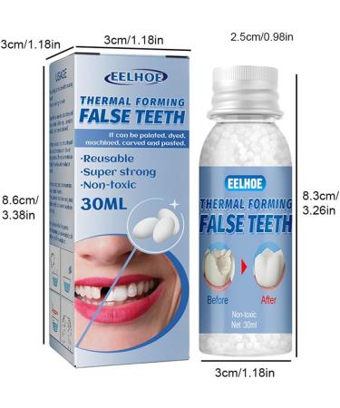 TAIHE Tooth repair kit DIY tooth replacement temporary tooth repair kit temporary tooth repair kit temporary teeth tooth filling material thermal adhesive beads for missing and broken teeth - Buy Online on GoSupps.com
