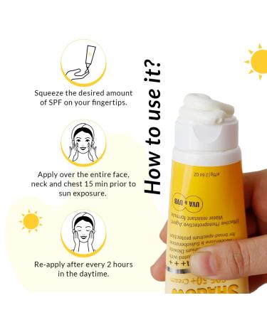 Fixderma Shadow Sunscreen SPF 50+ Cream for UV Protection with Sunscreen SPF 50 Gel Free - Buy Online on GoSupps.com
