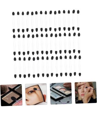 NOLITOY 100pcs Eye Shadow Stick Eyeshadow Eye Makeup Tools Cosmetic Woman Makeup Tools Make up Makeup Stick 7.5x0.5cm Black - Buy Online on GoSupps.com