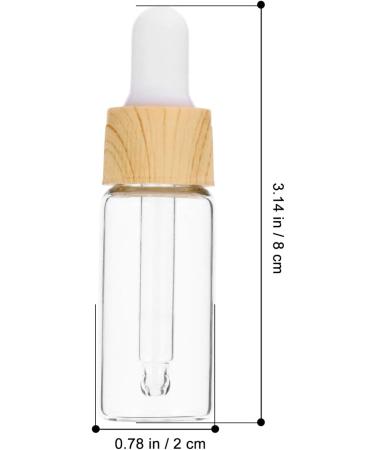 FRCOLOR 8pcs 10ml Clear Glass Pipette Bottles - Empty Essential Oil Sample Vials for International Shipping - Buy Online on GoSupps.com