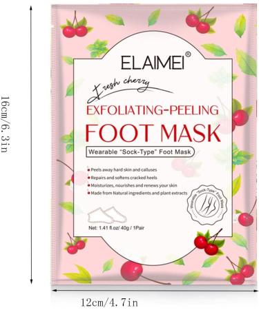 Premium Foot Mask - 2 Pairs Exfoliating Peeling Socks for Dry Skin Removal & Moisturizing Treatment - Buy Online on GoSupps.com