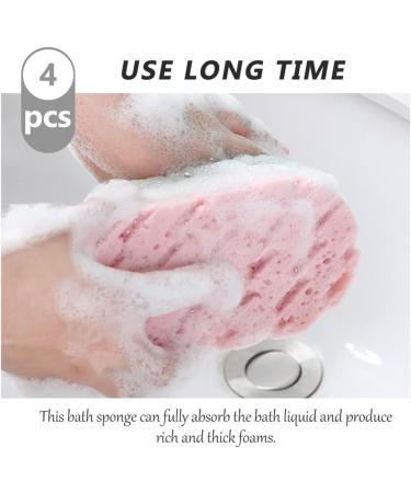 Cabilock 8 Pcs Exfoliating Sponge Set - Face & Body Cleanser Bath Tools for Spa-like Experience - Tricolor Bathing Bubble Sponges - Buy Online on GoSupps.com