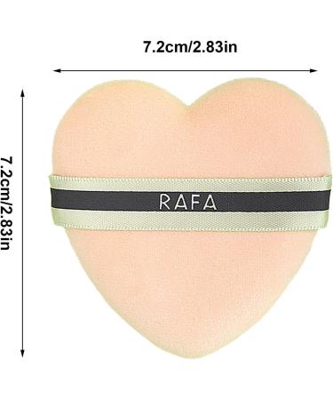 Makeup Powder Puff Heart Shaped Make up Sponges Puff - Velour Powder Puff Reusable Setting Powder Puff Soft Face Makeup Tools for Loose Powder Makeup Setting - Buy Online on GoSupps.com